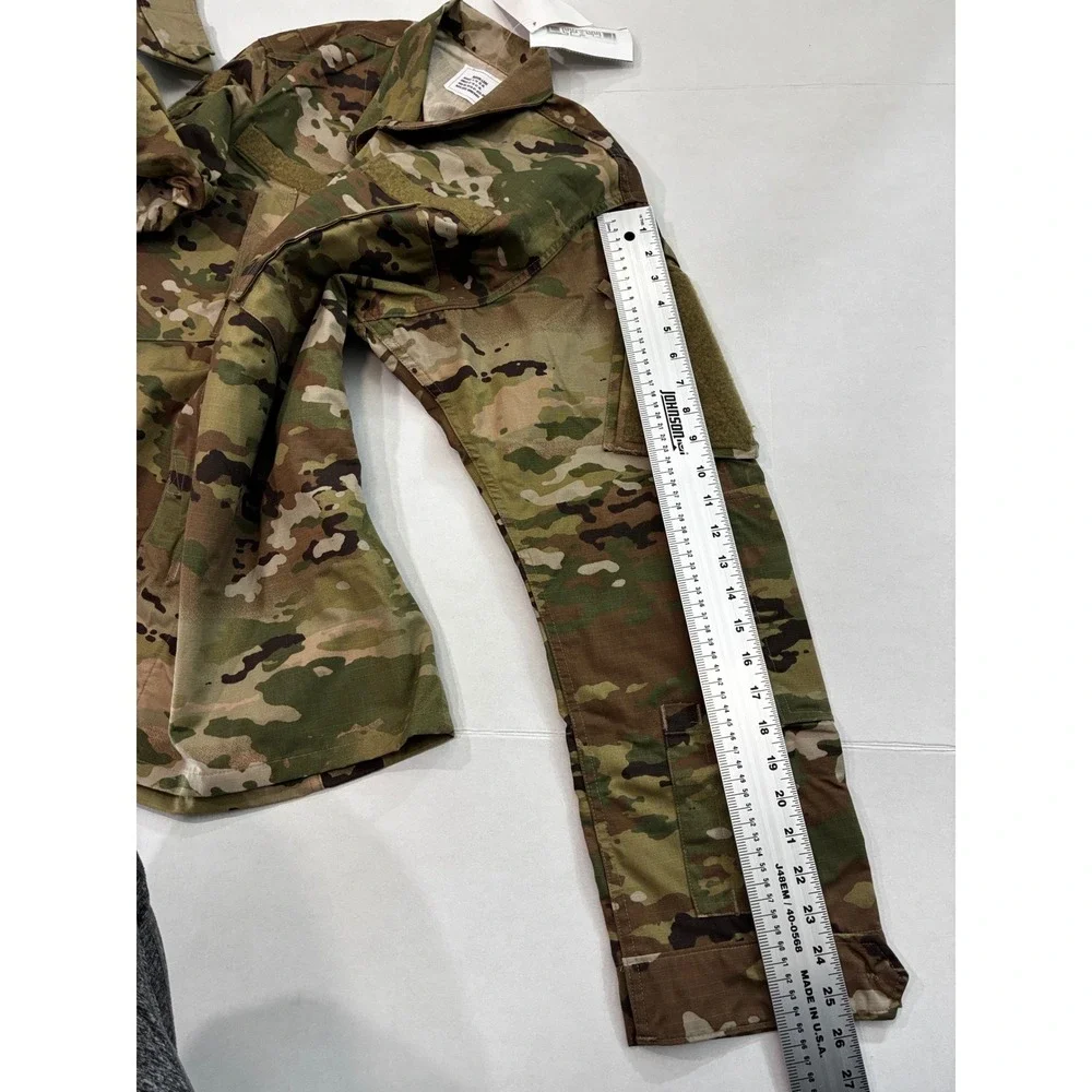 Camouflage US Army OCP Combat Coat Mens Medium Long New Shield Ripstop‎ Jacket